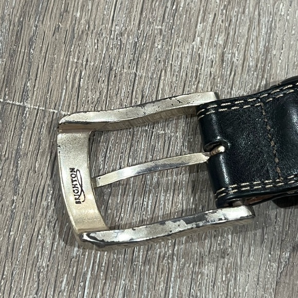 Brighton Belt 40W Hand made in USA Black Genuine Leather Belt - Picture 8 of 13